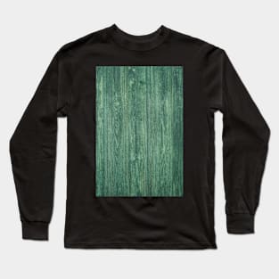 Green painted wood texture Long Sleeve T-Shirt